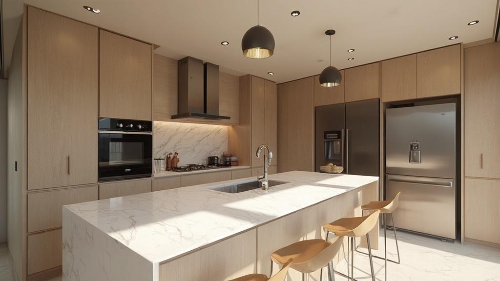 고급 아파트 내부의 지속 가능한 럭셔리 트렌드 2025