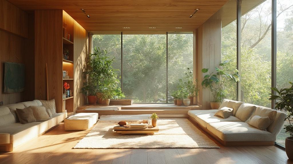 고급 아파트 내부의 지속 가능한 럭셔리 트렌드 2025